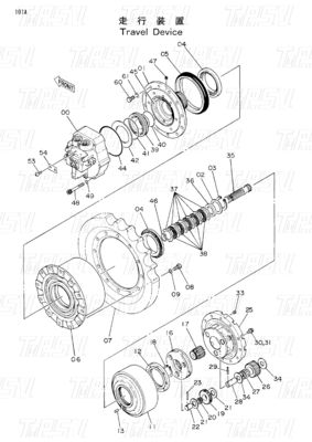 EX60-1 9069295 Catalogue des réducteurs de vitesse de l'excavateur personnalisable
