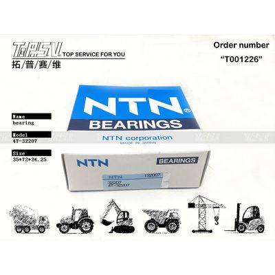 708-8H-12141 4T-32207 roulement à rouleaux coniques pour excavatrice avec traitement thermique