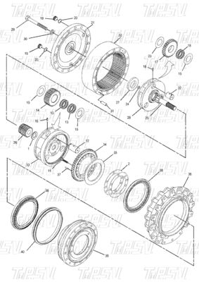 Confiable 350-0452 E315D Excavateur Voyage Drive Catalogue Pièces moteur Excavateur Réducteur d' oscillation