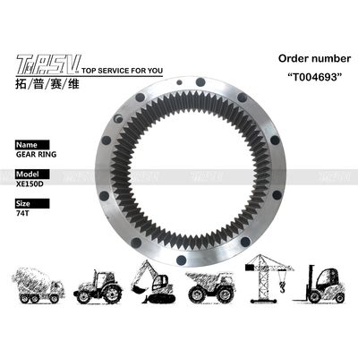 SY135C XE150D Boîte à anneau à engrenages pivotants pour excavatrice Haute durabilité pour les machines lourdes