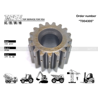 Afficher l'image PC56 Balance de l'excavateur 2 étape engrenage solaire dans les machines d'excavation avec du matériau en acier