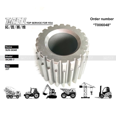 Engrenage solaire à deux étages de translation pour excavatrice SK200-7 haute précision, facile à installer