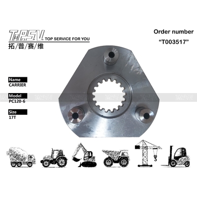 203-26-61120+201-26-62240 Convient PC120-6 Swing de l'excavatrice 1 étape de transport avec installation de treillis métalliques et emballage de transport de sacs.