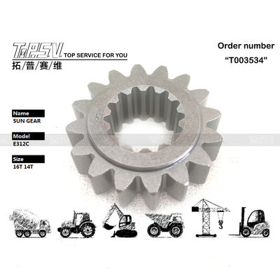 191-2611 Compatible avec divers E312D Swing de l'excavateur 1 étape Sun Gear Modèles de réducteur d'engrenage de l'excavateur Pièces d'engrenage de transport Emballage sac de distribution
