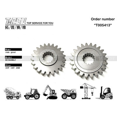 VOE14515056 Noir EC360D Excavateur Voyage 1 étape Sun Gear Réducteur planétaire pour système de transmission d'excavateur