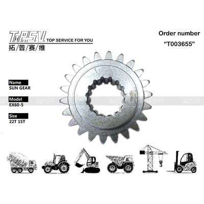 4468030 Dépend de la taille EX60-5 Excavatrice Balancier 1er étage Engrenage solaire pour le fonctionnement et la performance de l'excavatrice
