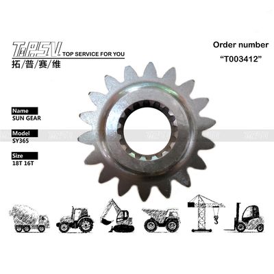 Installation facile Engrenage solaire de balancement de pelle CLG936 noir 1 étage Système de transmission de pelle en noir