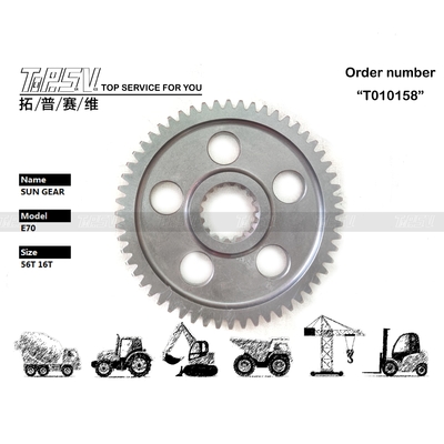 Réducteur planétaire type E70 pour excavatrice, pièces d'engrenage de rotation du soleil, avec une grande durabilité