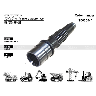 K9005752A K9005752B XKAY-00565 R60-7 Système de transmission d'arbre de moteur de translation d'excavatrice Arbre de moteur hydraulique d'excavatrice Taille d'emballage dépend du type d'emballage