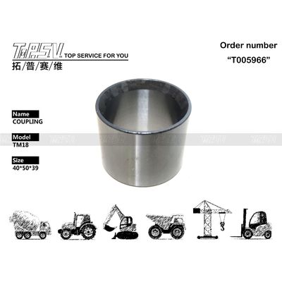 Système d'accouplement à 2 étages de transmission de pelle TM18, autres pièces de réducteur de pelle de couleur noire pour marques et modèles compatibles