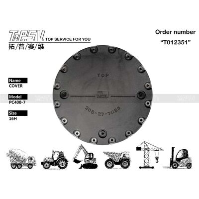 208-27-71183 Taille de l'emballage dépend du type d'emballage PC400-7 Excavator Drive Travel Cover Component de précision conçu pour améliorer les performances de l'excavateur