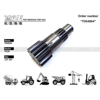 Pignon d'oscillation de l'excavatrice PC20 pour les pièces de rechange d'excavatrice d'entraînement d'oscillation
