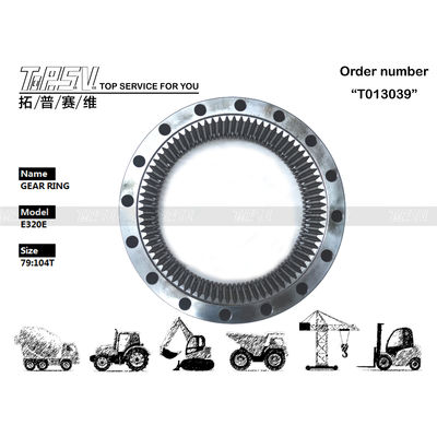 qualité  E320E Excavator Travel Steel Gear Ring 267-6783 Gear Meshing Installation usine