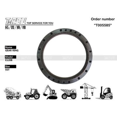 099-0206 Engrenage à anneau pivotant de l'excavateur Installation facile pour Caterpillar E120B 93T