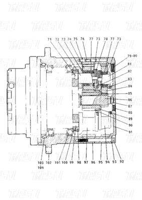 E120B Catalogue 099-4141 Excavateur en acier lourd moteur à entraînement final