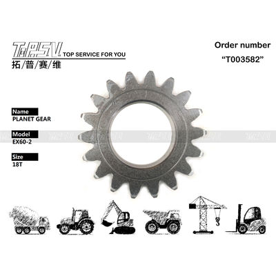 EX60-3 Excavateur à balançoire à 1 étage équipement planétaire avec traitement thermique 3051679