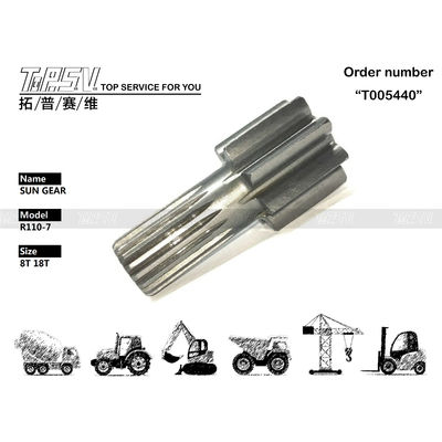 XKAY-01758 Excavateur personnalisé Pousse finale engrenages R110-7 Voyage 1 étape