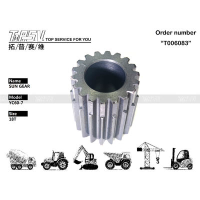 SK55 Excavateur Voyage 2 étapes engrenages de conduite finale personnalisés pour une installation facile de la machine