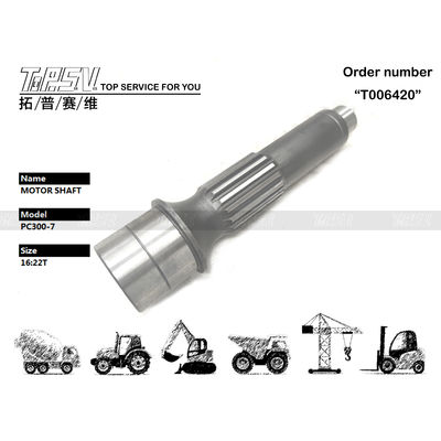 PC300-7 Excavateur moteur hydraulique Arbre d'acier pour moteur à engrenages 708-8H-32120