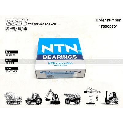 0397902 6205CM Excavateur roulement à billes à rainure profonde pour moteur de traction finale