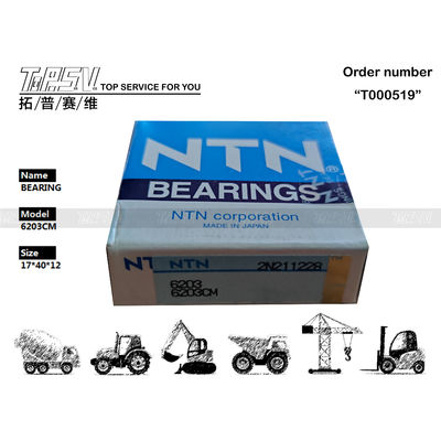 0397915 6203CM Excavateur gratuit d'entretien avec roulement à rainures profondes pour moteur hydraulique