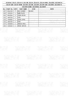 Bolt On Steel Planétaire Excavator Balance boîte de vitesses Drive Catalogue 9196343 ZX120