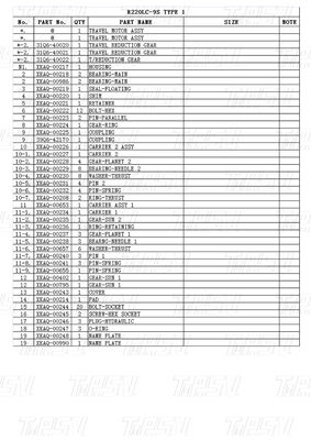 31Q6-40020 31Q6-40021 31Q6-40022 Mines énergétiques R220-9 Excavateur Catalogue du moteur