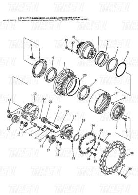 Bolt sur le moteur hydraulique pivotant / moteur de déplacement pour les constructeurs d'excavatrices