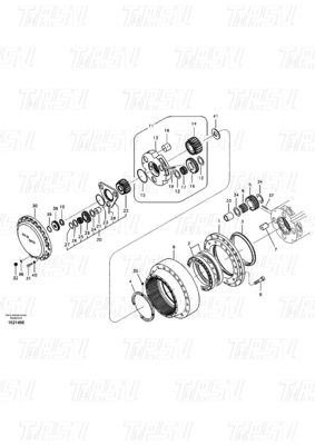 Couleur noire VOE14551150 EC290B Catalogue du moteur de l'excavatrice Voyage
