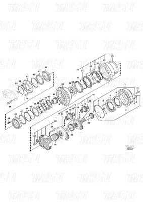 Couleurs personnalisées VOE14608847 Excavator Travel Drive Catalogue Boîte de vitesses Boulon d'installation et performance maximale