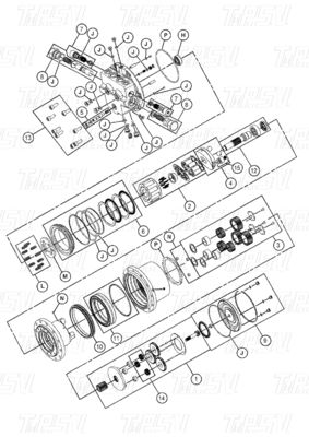 452-6213 E306E Catalogue du moteur de déplacement de l'excavateur