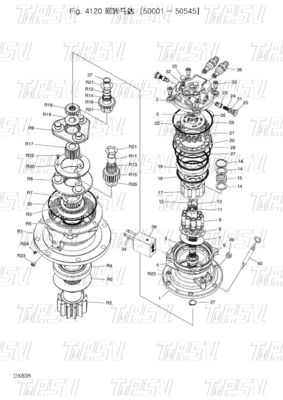 Excavateur en acier polyvalent à balancer moteur de déplacement moteurs hydrauliques