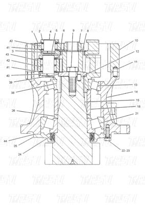 Boulons sur les excavatrices hydrauliques Catalogue de l' entraînement à balancer pour une rotation en douceur