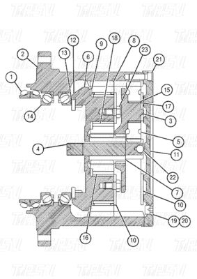 Boulonnage personnalisable sur une excavatrice Catalogue d'entraînement hydraulique avec réducteur planétaire