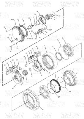 191-2682 E325C Excavateur Voyage Drive Catalogue Assemblages Moteur hydraulique en acier noir