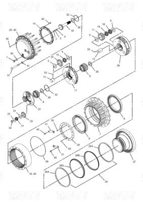 Moteurs hydrauliques de balancement et de déplacement pour les excavatrices 227-6116 E325C Catalogue des moteurs de déplacement