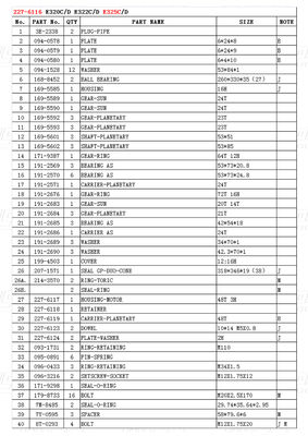 Moteurs hydrauliques de balancement et de déplacement pour les excavatrices 227-6116 E325C Catalogue des moteurs de déplacement