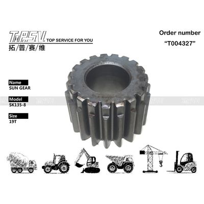 Facile à installer SK135-8 Swing de l'excavateur 2 étapes Sun Gear Reducer Pièces d'engrenage pour les ateliers de réparation de machines