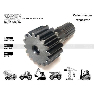 TZ263B1006-01 Noir GM18VL Excavateur Voyage Sun Gear Afficher l'image avec le moteur hydraulique En couleur noire