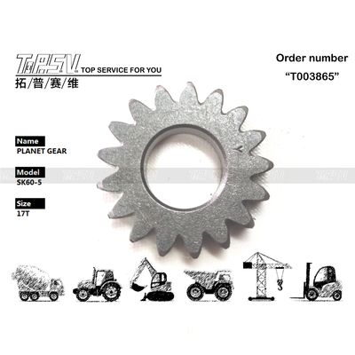 Emballage de transport SK60-5 Swing de l'excavateur 1 étape engrenage planétaire pour les machines de construction Matériau en acier