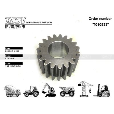 9727159 Acier rond EX120-1 Balance de l'excavatrice à 2 étages engrenages planétaires pour les ateliers de réparation de machines en acier