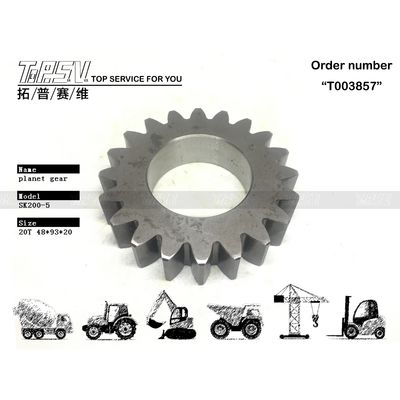 YN32W01002P1 engrenage rotatif réduit SK200-5 Excavator Swing 1 étape engrenage planétaire avec conception ronde et emballage de transport de sac scellé
