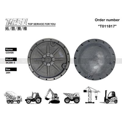 2414N4376 Selon le type d'emballage SK200-5 Excavateur Couverture de moteur final Sac de transport d'emballage d'acier
