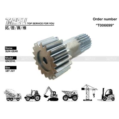 Modifiable GM35VL Excavateur Voyage Sun Boîte d'engrenages Pour les ateliers de réparation de machines Acier