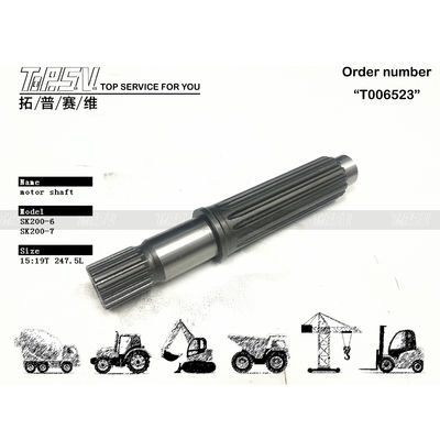 YN15V00017S009 Emballage de transport SK200-6 Excavateur Voyage Arbre moteur pour moteur hydraulique