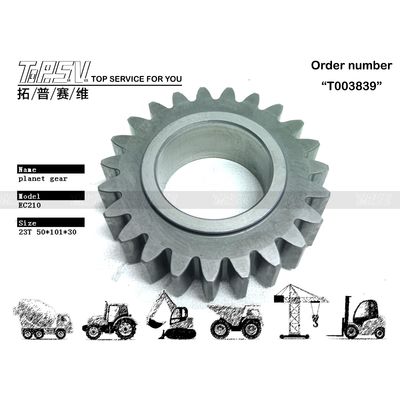 SA7118-30420 Fondation pour la construction routière EC210B Excavateur balançant 1 étape Planète réducteur Pièces d'engrenage avec technique de forgeage