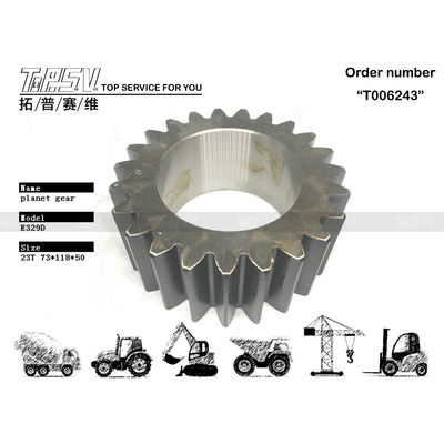 169-5593 E325C Excavateur Voyage 3 étapes engrenage planétaire avec vue d'image Nombre de dents et technique de forgeage