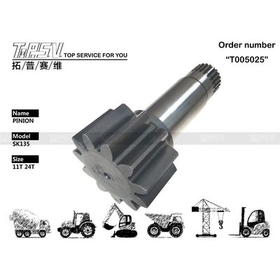 SK135 Pièce de rechange pour pignon d'arbre d'excavatrice Pièces électroniques Traitement thermique
