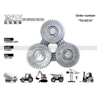 569-4290 Excavateur polyvalent lourd E320GC Voyage 1 étape porteuse ASSY avec type de réducteur planétaire et construction en acier