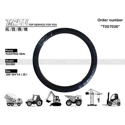 SG1880 ZX60 Excavateur Voyage Floating Seal Machinery Excavator Kit hydraulique de scellé